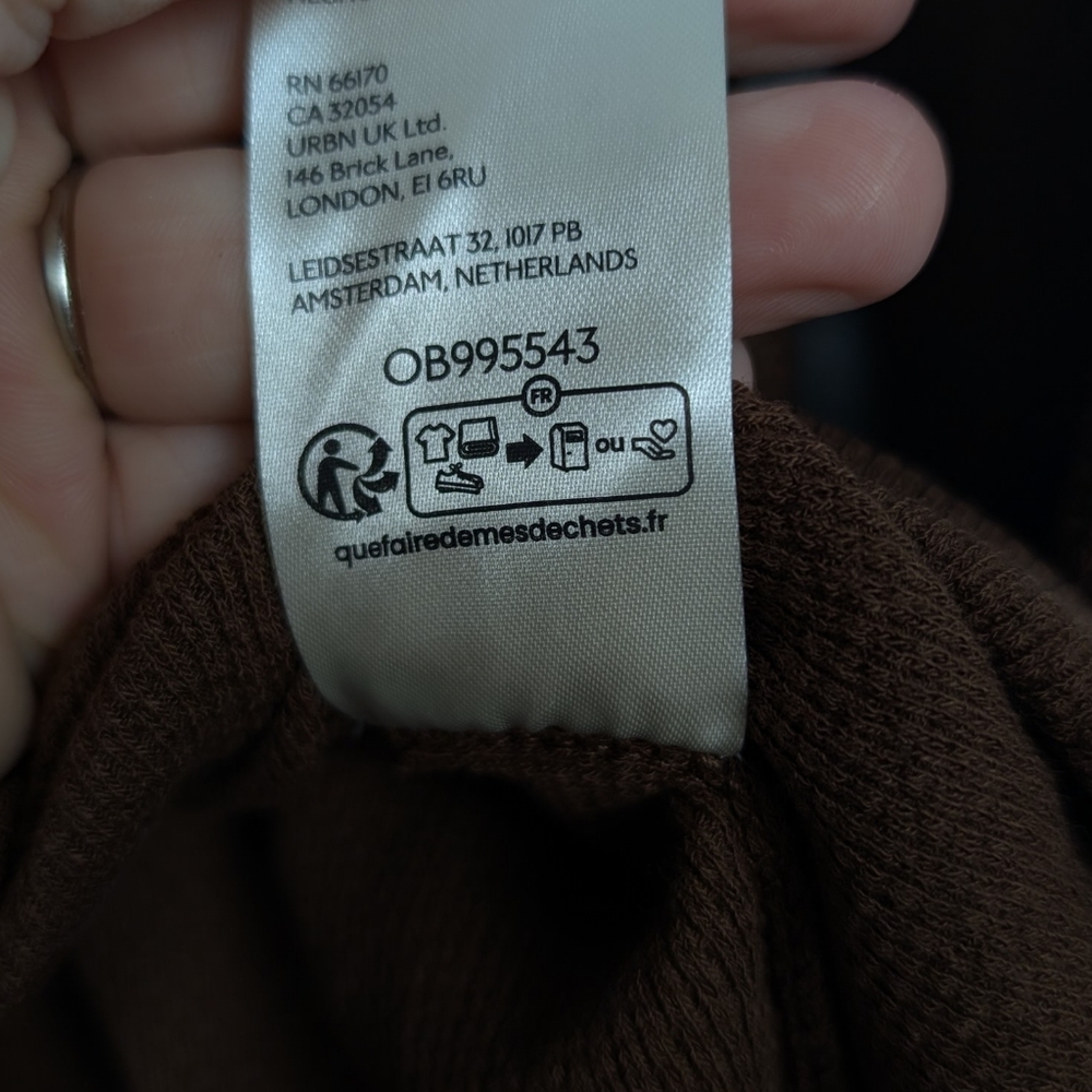 NWT Free People Chocolate Combo Switch It Up Thermal Top Size L - Picture 8 of 9